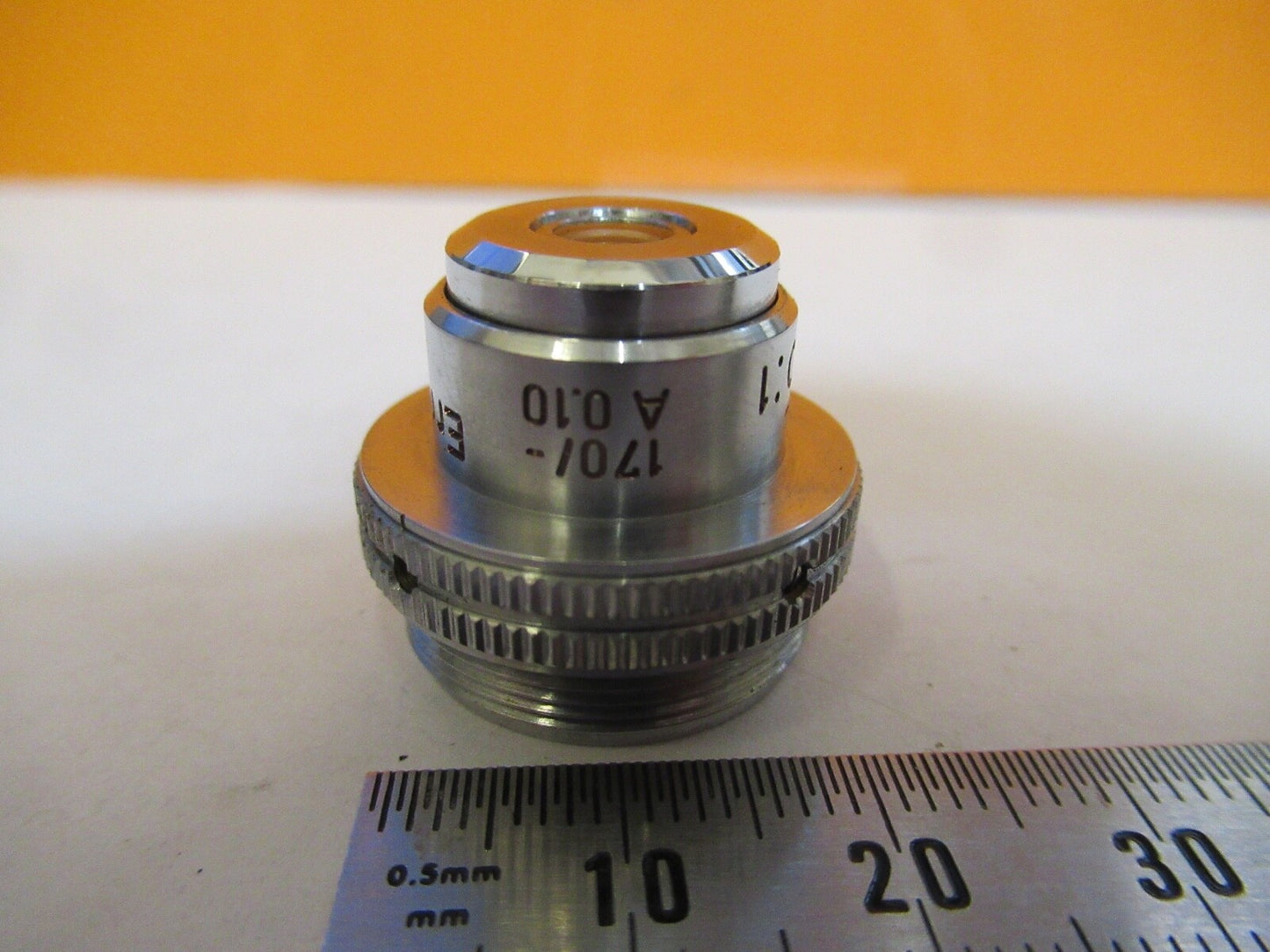 LEITZ WETZLAR 3.5X /170 OBJECTIVE LENS OPTIC MICROSCOPE PART AS PICTURED 1-DT-20