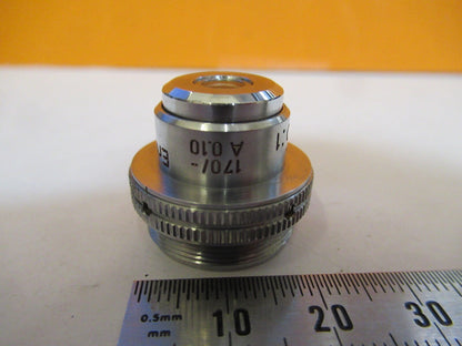 LEITZ WETZLAR 3.5X /170 OBJECTIVE LENS OPTIC MICROSCOPE PART AS PICTURED 1-DT-20