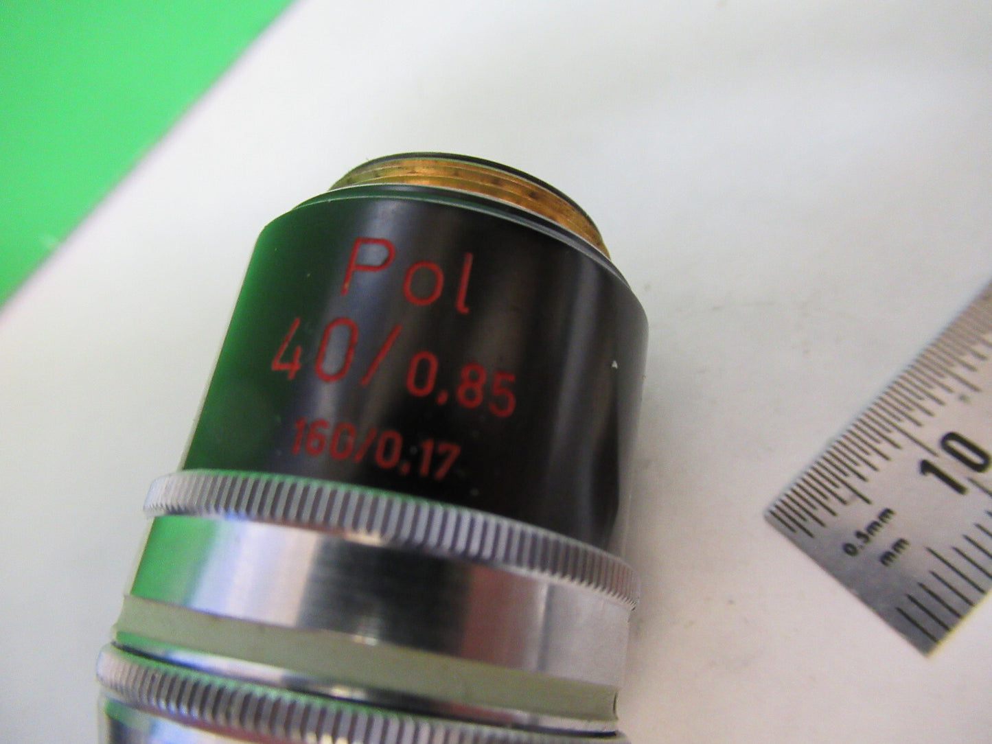 ZEISS OBJECTIVE POL 40X /160 POLARIZATION MICROSCOPE PART AS PICTURED X9-B-43