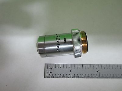MIKROSKOPTEIL OBJEKTIV LEITZ GERMANY L 20X INFINITY OPTICS AS IS T1-08