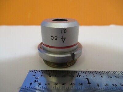 NIKON JAPAN OPTICS 4X OBJECTIVE MICROSCOPE PART AS PICTURED &1E-C-25