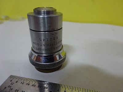 FOR PARTS MICROSCOPE OBJECTIVE BAUSCH LOMB 10X OPTICS AS IS BIN#P7-32