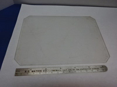 MICROSCOPE PART OLYMPUS JAPAN GLASS STAGE 5"x7" OPTICS AS IS #83-07