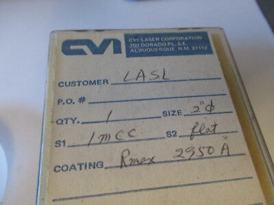 Cvi Optical Lens UV Wavelength 295nm Pro Laser Optics