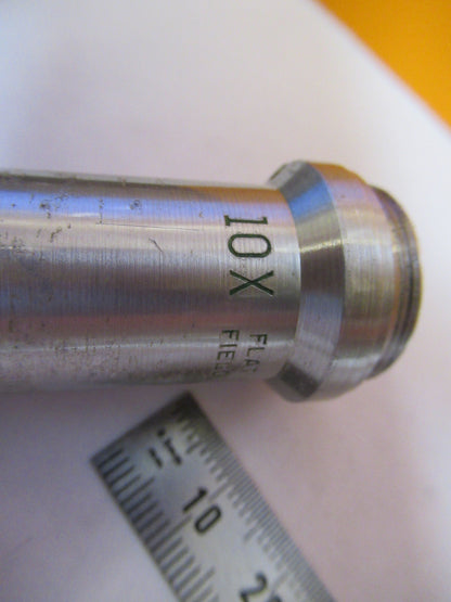 MICROSCOPE INDUSTRIAL OBJECTIVE BAUSCH LOMB 10X OPTICS AS IS Y3-A-92