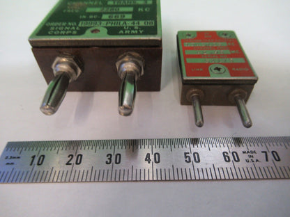 ANTIQUE SIGNAL XTALS QUARTZ CRYSTAL FREQUENCY CONTROL RADIO AS PICTURED T6-B-38
