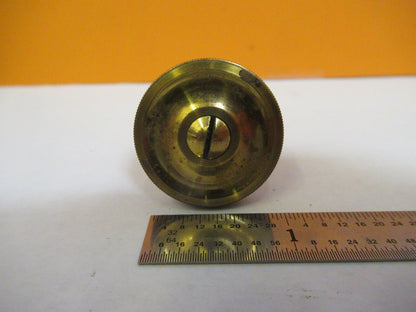 ANTIQUE ERNST LEITZ GERMANY BRASS KNOB MICROSCOPE PART AS PICTURED &8M-A-80B