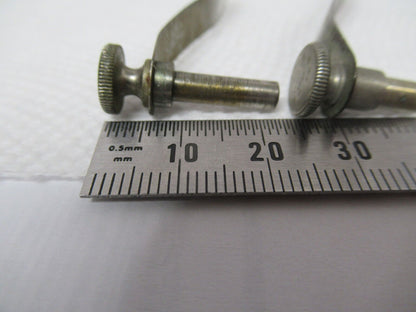 ANTIKES BAUSCH LOMB PAAR CLIPS MIKROSKOPTEIL WIE ABGEBILDET w1-a-65 