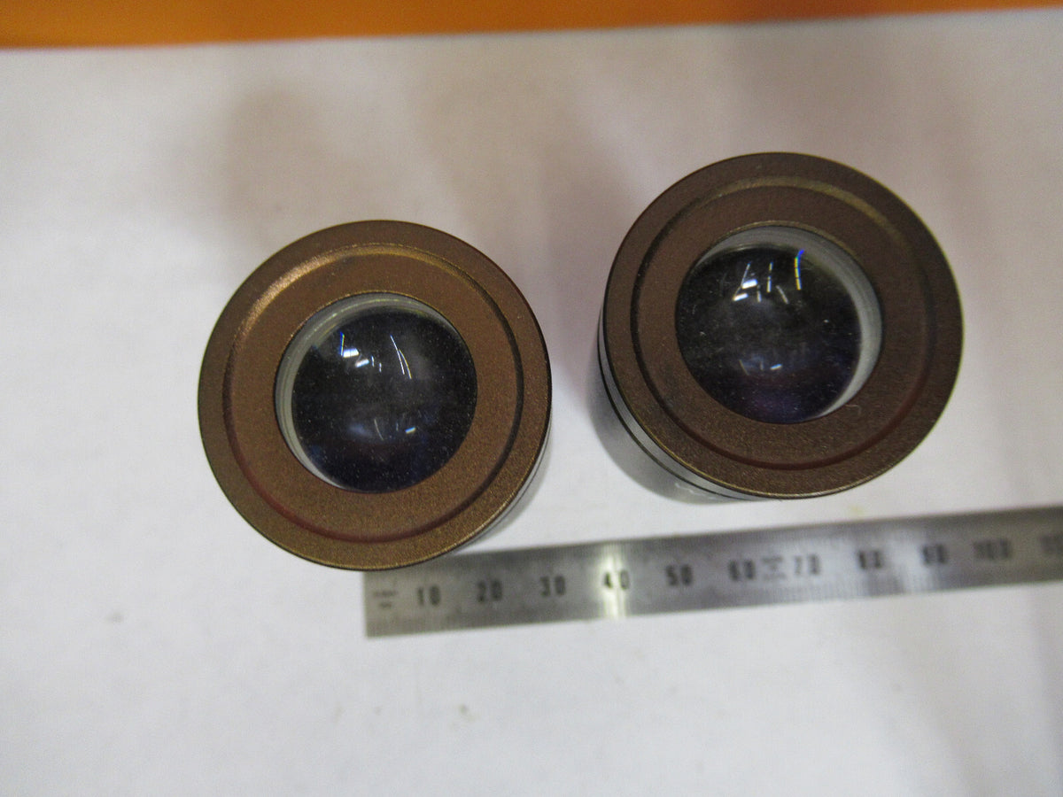 PAIR GENERIC WF 10X-18mm OCULAR EYEPIECE MICROSCOPE PART AS PICTURED Y3-A-65