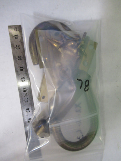 ANTIQUE BAUSCH LOMB LOCK KEY HINGES HANDLE MICROSCOPE PART AS PICTURED X2-A-63