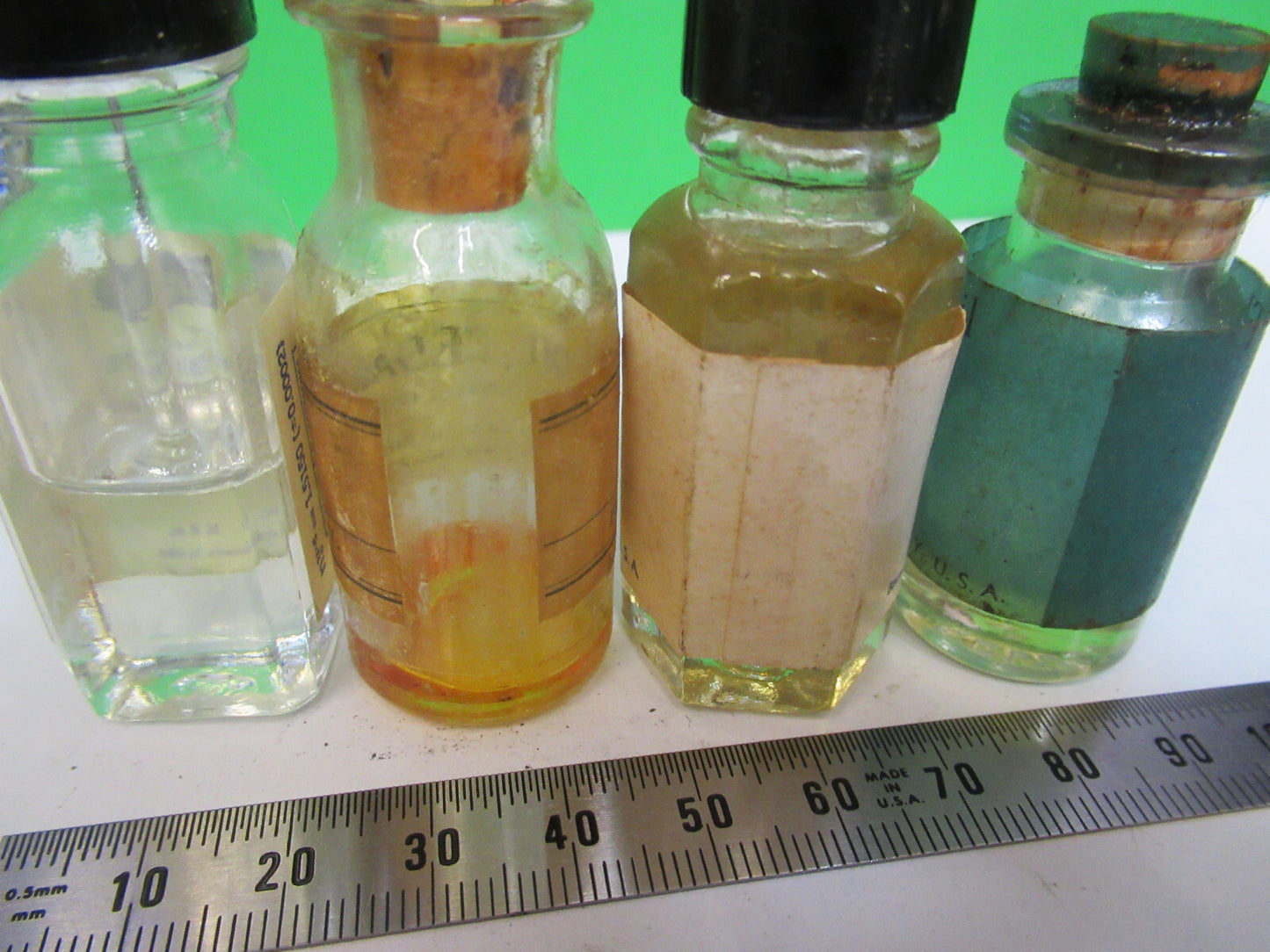 Lot Immersion Oil Bottle Bausch & Lomb Antique Microscope Part