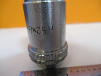 LEITZ WEZTLAR OBJECTIVE FL 50X INFINITY OPTICS MICROSCOPE PART AS PIC &H8-C-17