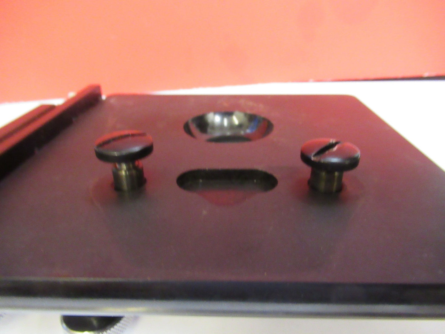 ANTIQUE SPENCER XY STAGE TABLE AMERICAN OPTICS MICROSCOPE PART AS PIC V7-A-40