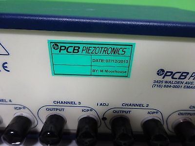 PCB PIEZOTRONICS 482C ICP SIGNAL CONDITIONER 4 CHAN ACCELEROMETER CALIBRATION