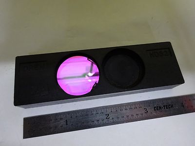 MICROSCOPE PART NIKON FILTER DICHROIC GREEN SLIDE OPTICS AS IS BIN#W5-21