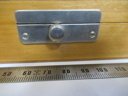 Antique Empty Wood Box Ernst Leitz Germany Microscope Part