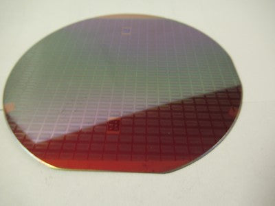 COLLECTABLE SILICON SINGLE CRYSTAL WAFER + ELECTRONIC COMPONENTS AS PIC #FT-1-19