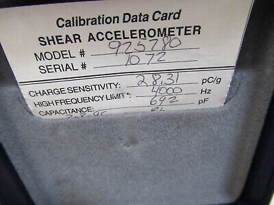 PCB PIEZOTRONICS LDS 28 pC/g CHARGE MODE ACCELEROMETER VIBRATION &H6-A-06