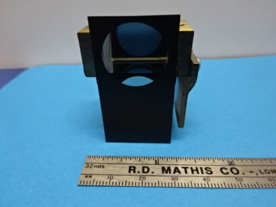 MICROSCOPE PART OLYMPUS JAPAN MOUNTED PRISM OPTICS AS IS #90-72
