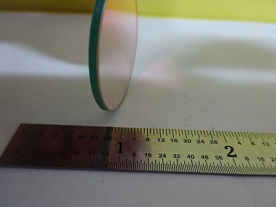 MICROSCOPE PART ZEISS GERMANY COATED FILTER OPTICS AS IS BIN#W7-17