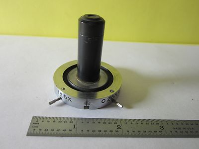 Microscope Part Mounted Objective 13.5X Optics