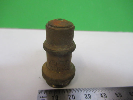 Rusty Antique Brass Ernst Leitz Objective Microscope Part