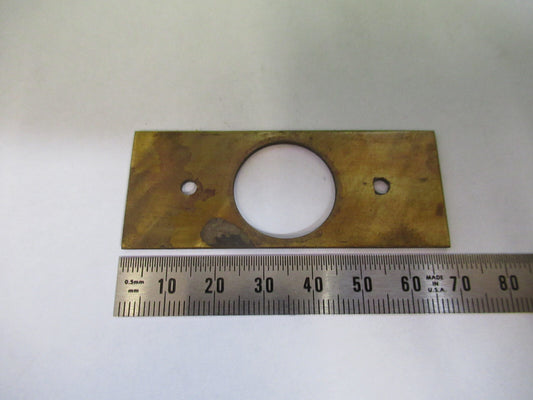 Antique Unknown Brass Fixture Stage Microscope Part