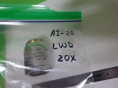 MICROSCOPE PART REICHERT POLYVAR OBJECTIVE LWD FLUOR 20X OPTICS AS IS #AI-20