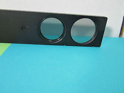 MICROSCOPE PART POLARIZER SLIDE GERMANY POLARIZED OPTICS AS PICTURED BIN#B6-05