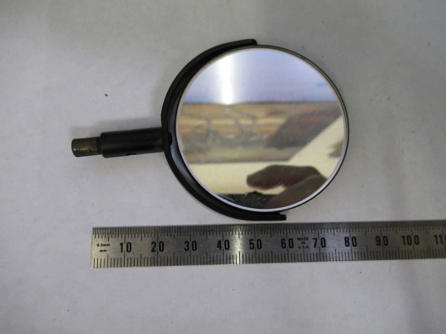 ANTIQUE BAUSCH LOMB MIRROR ASSEMBLY OPTICS MICROSCOPE PART AS PICTURED X2-A-19