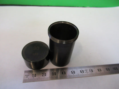CARL ZEISS GERMANY EMPTY BRASS OBJECTIVE 90 CANISTER MICROSCOPE PART  B7-B-19