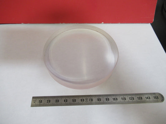 OPTICAL FLAT 4" FUSED SILICA 1/10 WAVE UNCOATED OPTICS  AS PICTURED T1-A-83