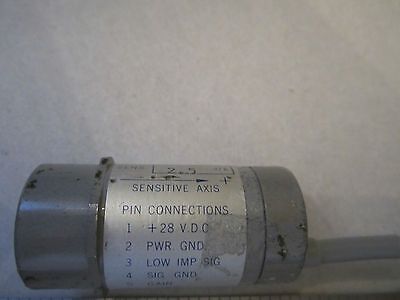 KISTLER SERVO ACCELEROMETER FOR PARTS 303T13 AS IS  BIN#RED