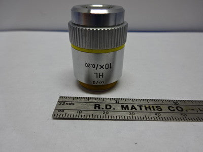 Microscope Part Objective Ernst Leitz Wetzlar Germany HL10X 569186 Optics