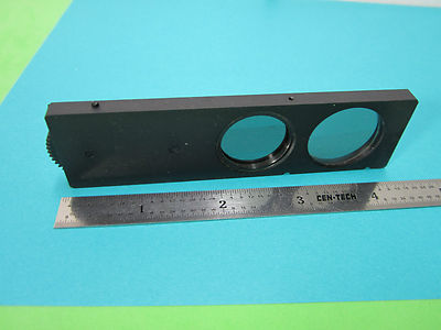 MICROSCOPE PART POLARIZER SLIDE GERMANY POLARIZED OPTICS AS PICTURED BIN#B6-05