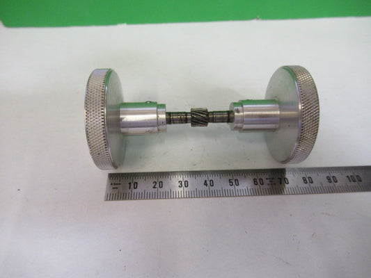 ANTIQUE BAUSCH LOMB  KNOBS ASSEMBLY MICROSCOPE PART AS PICTURED  V1-A-29