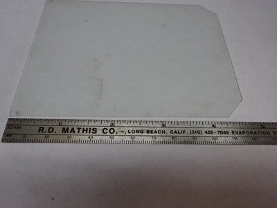 MICROSCOPE PART GLASS STAGE TABLE OPTICS AS IS #83-11