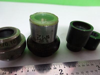 LOT 4 EA MICROSCOPE OBJECTIVES LENSES ASSORTED OPTICS #W1-05
