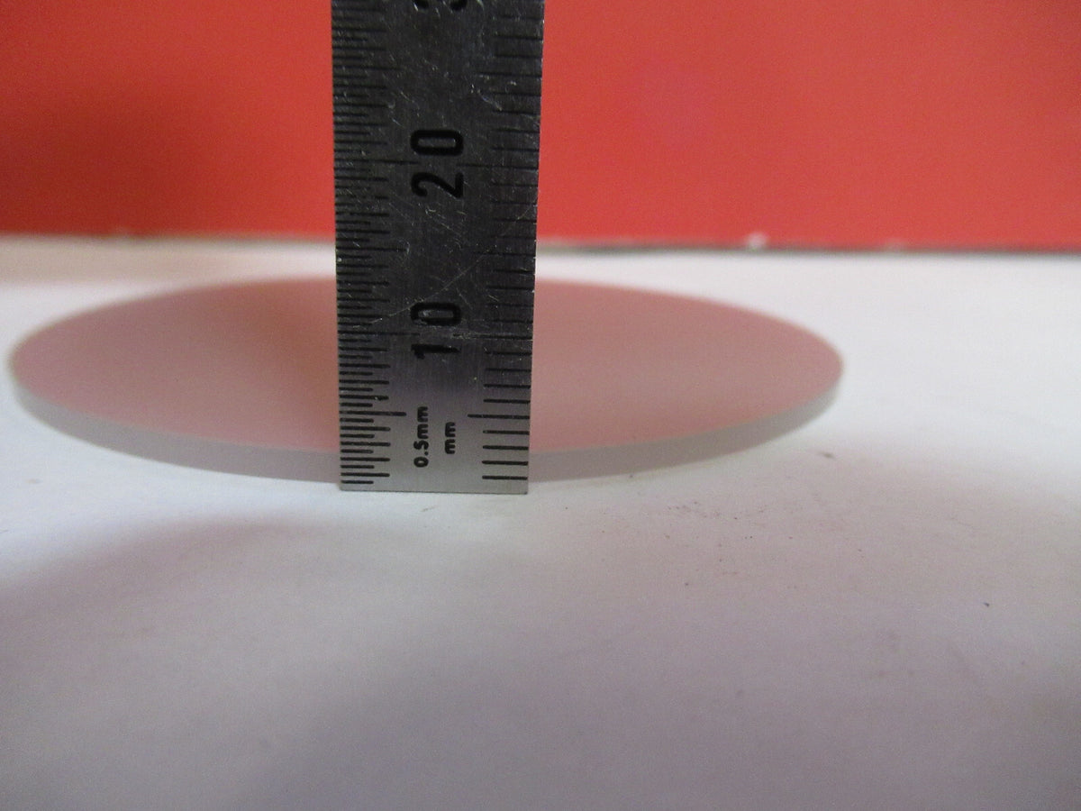 OPTICAL FLAT ROUND WEIRD GLASS TRANSLUCENT OPTICS S4-B-65