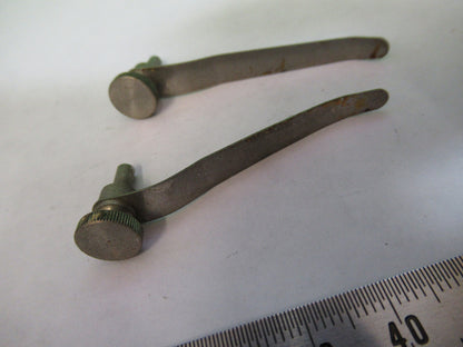 Carl Zeiss AG Germany Antique Pair Clips Rare Microscope Part