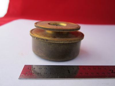 Vintage Optical Brass Microscope Fluorite Optics 1800's Very Rare