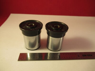 PAIR EYEPIECE TIYODA 10X MICROSCOPE PART OPTICS AS PICTURED &1E-B-26