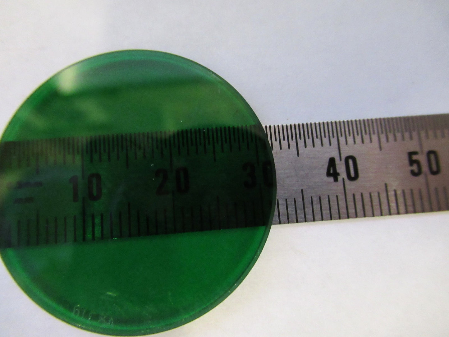 ZEISS GERMANY GLASS FILTER GREEN GERMANY MICROSCOPE PART AS PICTURED V8-B-10