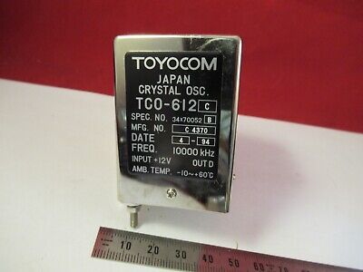 TOYOCOM 10 MHz QUARTZ PRECISION FREQUENCY STANDARD OSCILLATOR AS IS &13-A-17