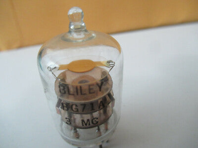 Rare Quartz Crystal Resonator Frequency 3 MHz Bliley Electric Co. BG71A Glass Package