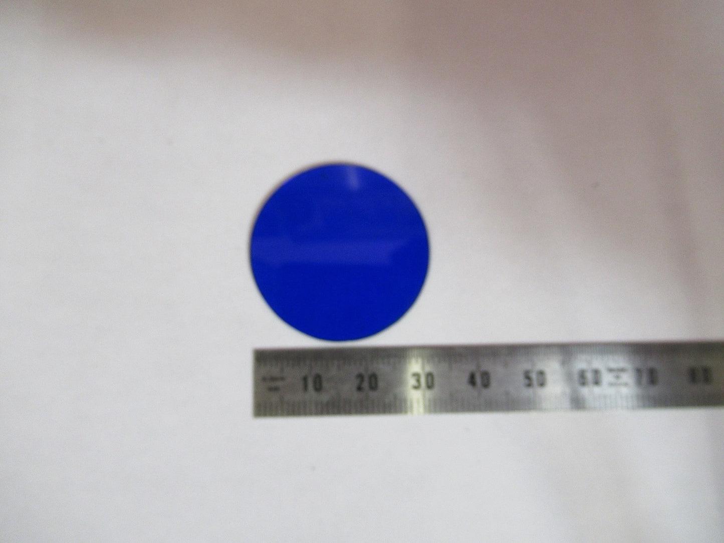 ANTIQUE BAUSCH LOMB GLASS BLUE FILTER OPTICS MICROSCOPE PART AS PICTURED V7-A-20