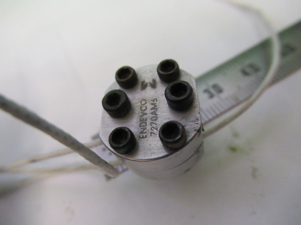 ENDEVCO 7270A-60KM6 SHOCK ACCELEROMETER VIBRATION SENSOR AS PICTURED X5-A-36