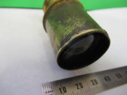FOR PARTS ANTIQUE LONDON BRASS EYEPIECE LENS MICROSCOPE PART AS PICTURED X6-A-95