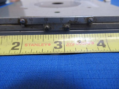 UNITRON JAPAN STAGE TABLE X-Y MICROMETER MICROSCOPE PART AS PICTURED &FT-3-46