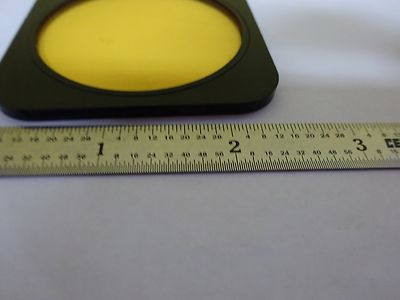MICROSCOPE PART YELLOW FILTER ILLUMINATOR OPTICS AS IS BIN#4V-FL-31